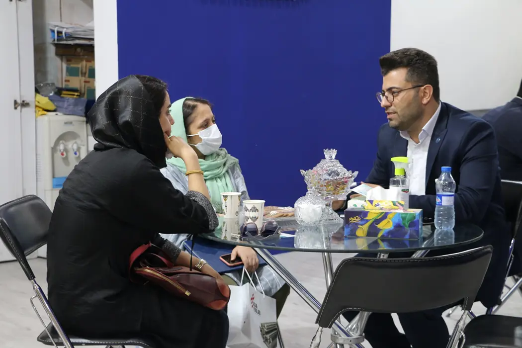 حضور میهمانان وبازدید کنندگان محترم از غرفه مجتمع در هجدهمین نمایشگاه بین المللی متافوند تبریز