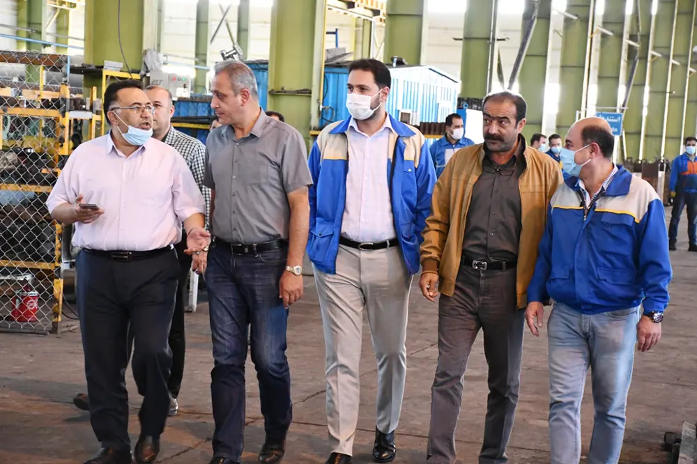 بازدید جناب آقای مهندس رمضانی مدیرعامل محترم شرکت توسعه سرمایه گذاری دریک از مجتمع فولاد صائب تبریز