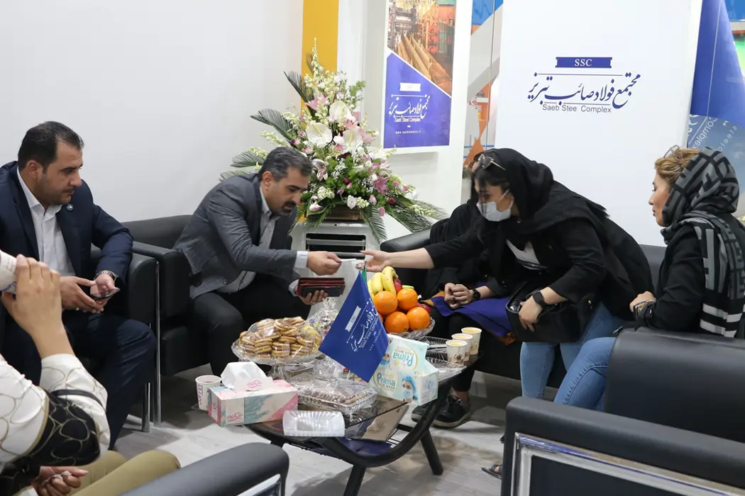 حضور بازدیدکنندگان و تامین کنندگان محترم از غرفه مجتمع در هجدهمین نمایشگاه بین المللی متافوند تبریز