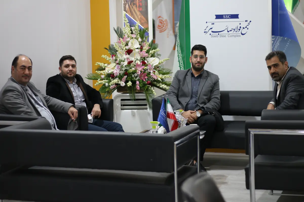 حضور مدیر عامل محترم شرکت فنی مهندسی بازرگانی ایلیا صنعت در غرفه مجتمع فولاد صائب تبریز