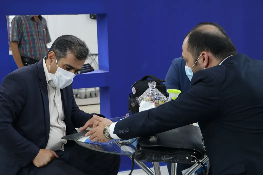 حضور میهمانان وبازدید کنندگان محترم از غرفه مجتمع در هجدهمین نمایشگاه بین المللی متافوند تبریز