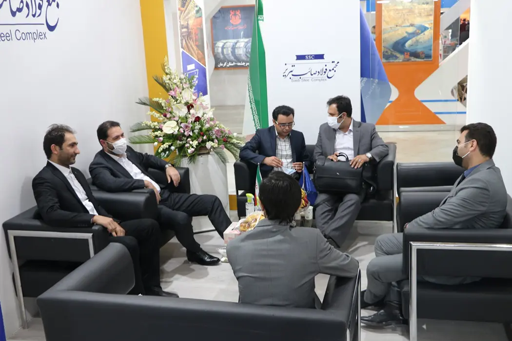 حضور میهمانان وبازدید کنندگان محترم از غرفه مجتمع در هجدهمین نمایشگاه بین المللی متافوند تبریز