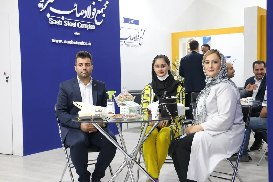 حضور کارشناسان و تامین کنندگان محترم در غرفه مجتمع فولاد صائب تبریز در هجدهمین نمایشگاه بین المللی متافوند تبریز