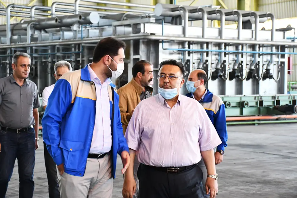 بازدید جناب آقای مهندس رمضانی مدیرعامل محترم شرکت توسعه سرمایه گذاری دریک از مجتمع فولاد صائب تبریز