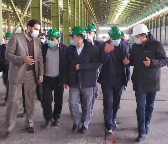 بازدید جناب آقای دکتر امین زاده رئیس اداره صنعت،معدن و تجارت استان از مجتمع در تاریخ 1399/09/27
